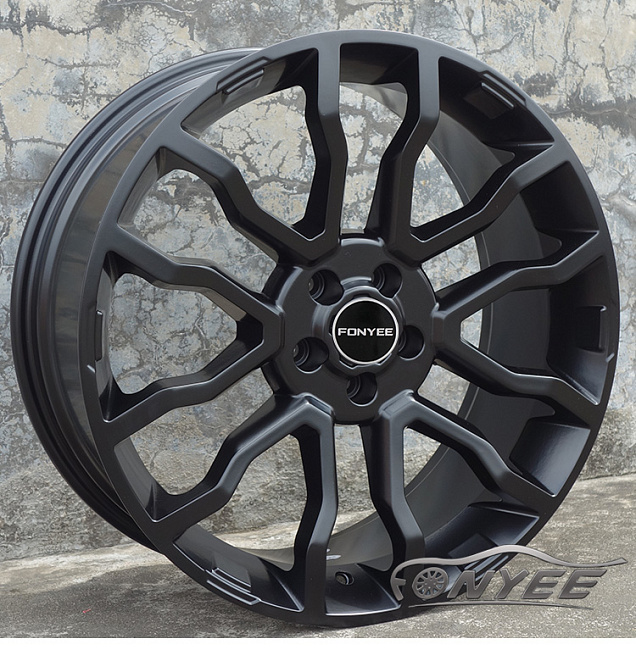 картинка Новые диски Range Rover R20 5x108 ET45 J8,5 черные магазин  StreetTuning 