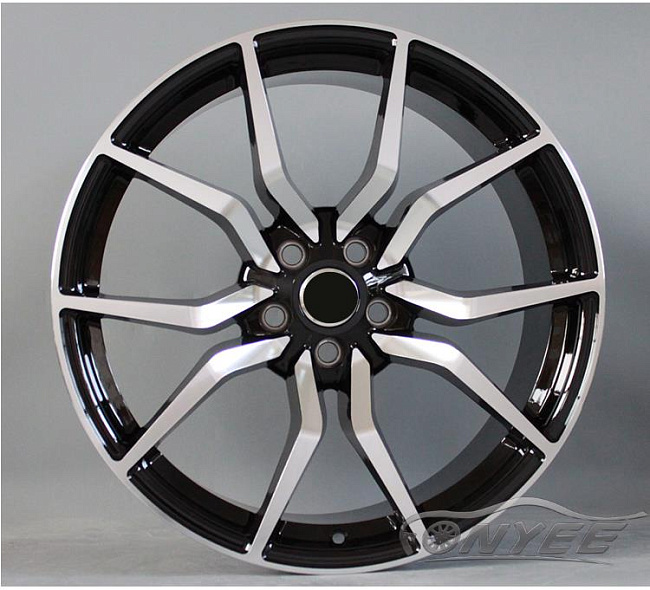 картинка Новые диски Fonyee Model 7 R19 5X112 ET35 J8,5 черный + серебро магазин  StreetTuning 