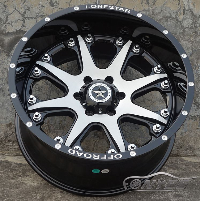 картинка Новые диски Lonestar Bandit R20 6x135 ET-25 J10 черные + серебро магазин  StreetTuning 
