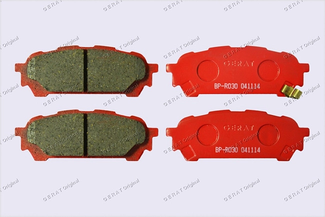 картинка Задние тормозные колодки Gerat BP-R030 (Subaru Forester, Impreza) магазин  StreetTuning 