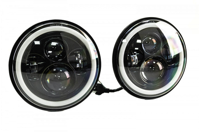 картинка Фары светодиодные 7 дюймов 80W TheBestPartner на ВАЗ 2101, 2102, ЛАДА магазин  StreetTuning 