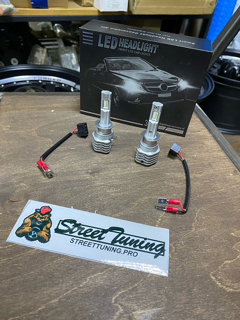 картинка Светодиодные лампы Sanvi Smart Led - H1 5500к, комплект 2 шт магазин  StreetTuning 