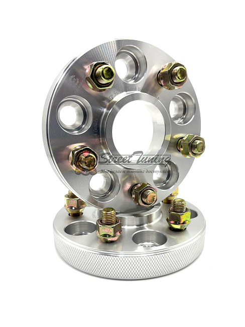 картинка Проставка Starleks 25 мм 5x108 12x1.5 цо 63,4 Silver магазин  StreetTuning 