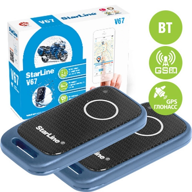картинка Мото сигнализация StarLine Moto V67 (иммобилайзер + маяк М17) магазин  StreetTuning 
