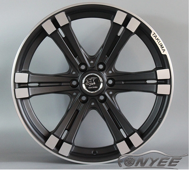 картинка Новые диски TAKUMA R18 6X139,7 ET35 J8,5 черный + серебро магазин  StreetTuning 