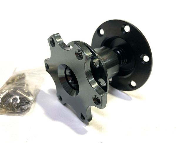 картинка Адаптер для руля быстросъемный прижимной, цвет титан магазин  StreetTuning 