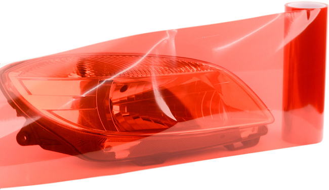 картинка Глянцевая тонировка для фар, красного цвета магазин  StreetTuning 