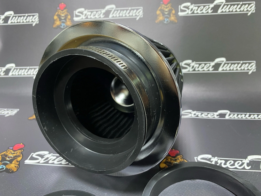 картинка Воздушный фильтр нулевого сопротивления со съемными фланцами 76/89/100 от магазина  StreetTuning