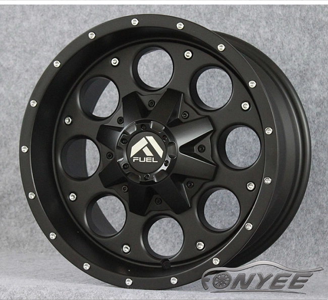 картинка Новые диски Fuel D525 R15 5x114,3 ET0 J8 черный мат магазин  StreetTuning 