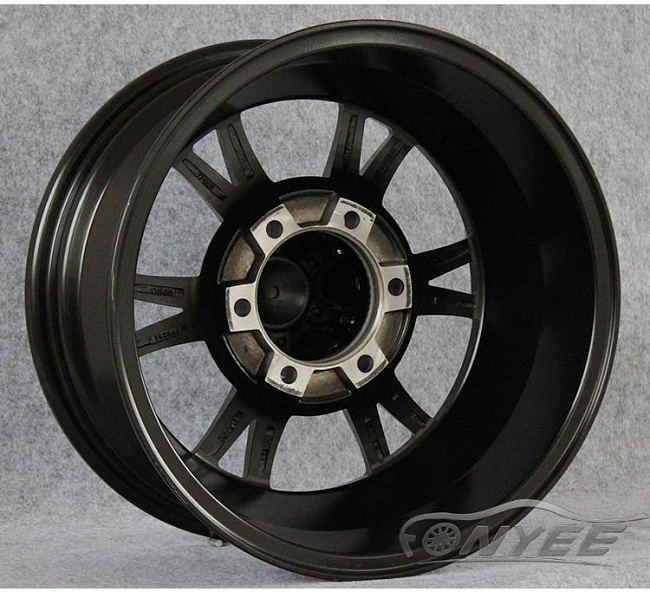 картинка Новые диски Powcan модель 9 R16 6X139,7 ET0 J8 черный глянец + серебро магазин  StreetTuning 