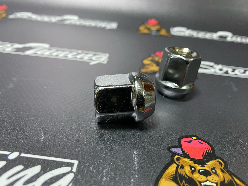 картинка Гайка Starleks M12x1.5, конус, высота 25 мм, ключ 19 мм,открытая от магазина  StreetTuning