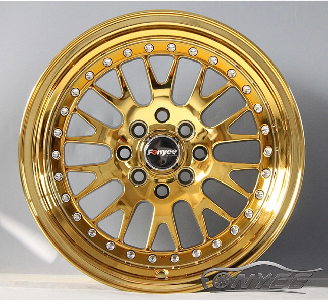 картинка Новые диски ESM 007 R17 4x100-4x114,3 ET20 J9 хром золото магазин  StreetTuning 