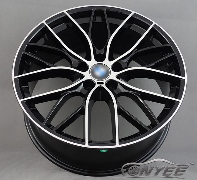 картинка Новые диски BMW Double Spoke 405M R20 5x120 ET35 J9,5 черный глянец + серебро магазин  StreetTuning 