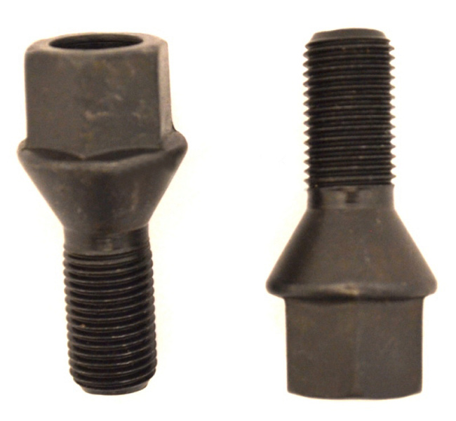 картинка Колесный болт Starleks M12x1.25 высота 23 мм, конус, ключ 17 мм, черный облегченный магазин  StreetTuning 