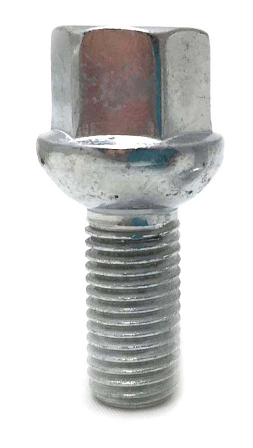 картинка Колесный болт Starleks M14x1.5 высота 24 мм, сфера, ключ 17 мм, цинк магазин  StreetTuning 