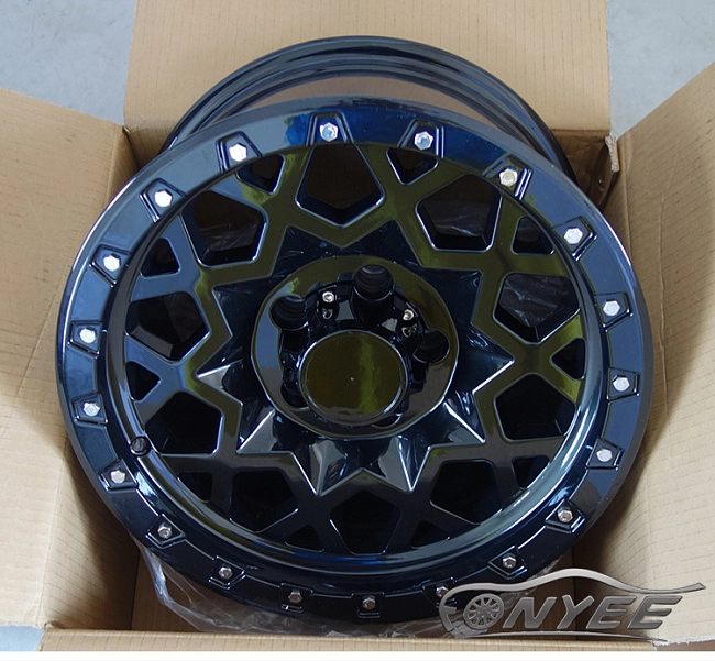 картинка Новые диски Black Rhino Sprocket R17 5X127 ET-10 J8,5 черный глянец магазин  StreetTuning 