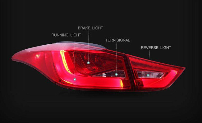 картинка Задние фары для Hyundai Elantra 2010-2015 магазин  StreetTuning 