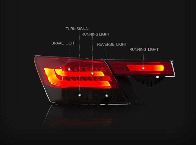 картинка Фары задние для Honda Accord 2008-2013 магазин  StreetTuning 
