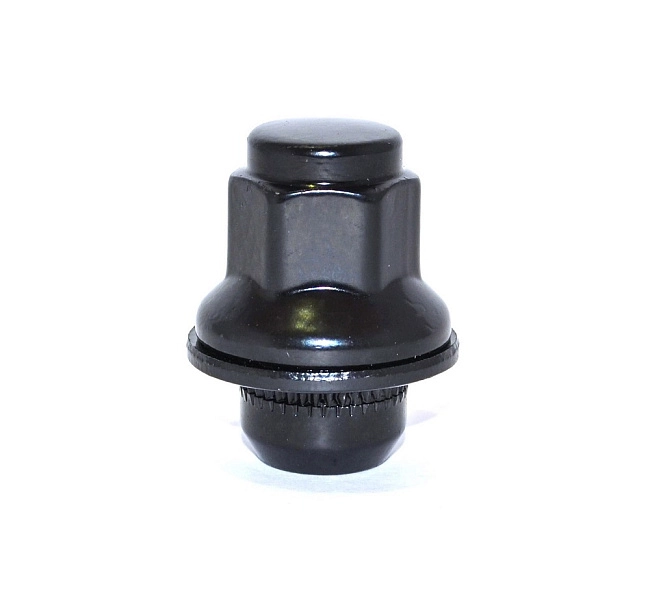 картинка Гайка Starleks M12x1.5, пресс-шайба, высота 39 мм, ключ 19, закрытая, черная магазин  StreetTuning 