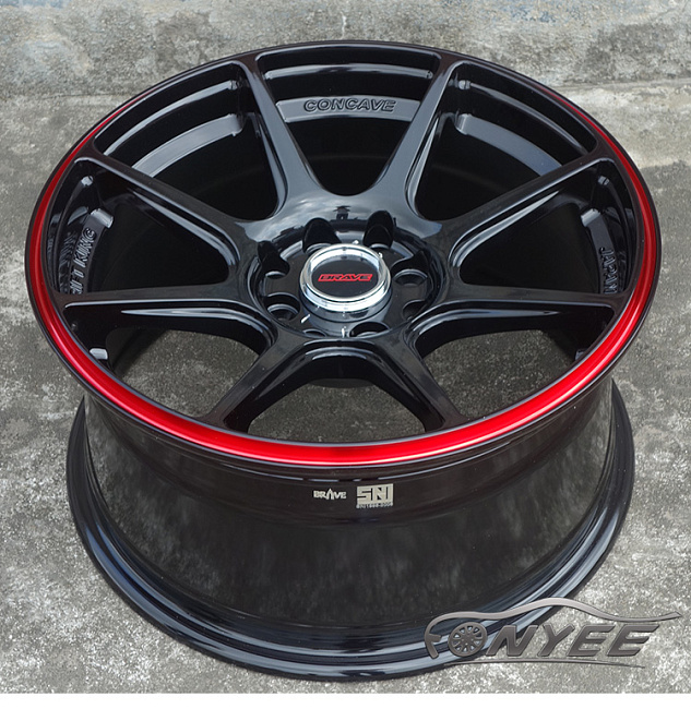 картинка Новые диски BRAVE R16 4x114,3 ET38 J7 черные магазин  StreetTuning 