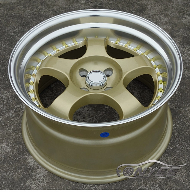 картинка Новые диски WORK Meister S1 R17 4х100 J9 ET20 золото + полированная полка магазин  StreetTuning 