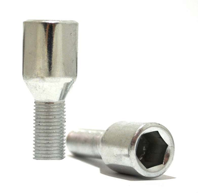 картинка Болт Starleks М12х1,5, высота 24 мм,конус, Dголовы 20мм, вн.шес.хром  VST20A24(06) магазин  StreetTuning 