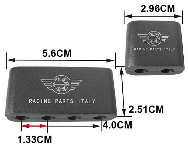 картинка Разделитель высоковольтных проводов на 4 шт двойной Epman, серый магазин  StreetTuning 