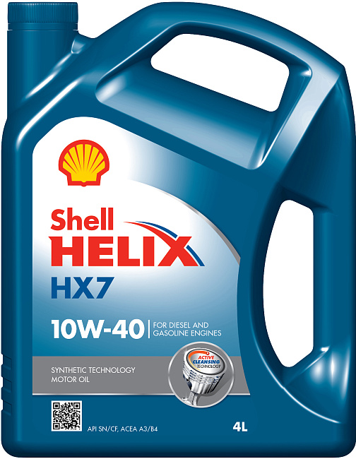 картинка Полусинтетическое моторное масло Shell Helix HX7 10W-40 - 4 л магазин  StreetTuning 