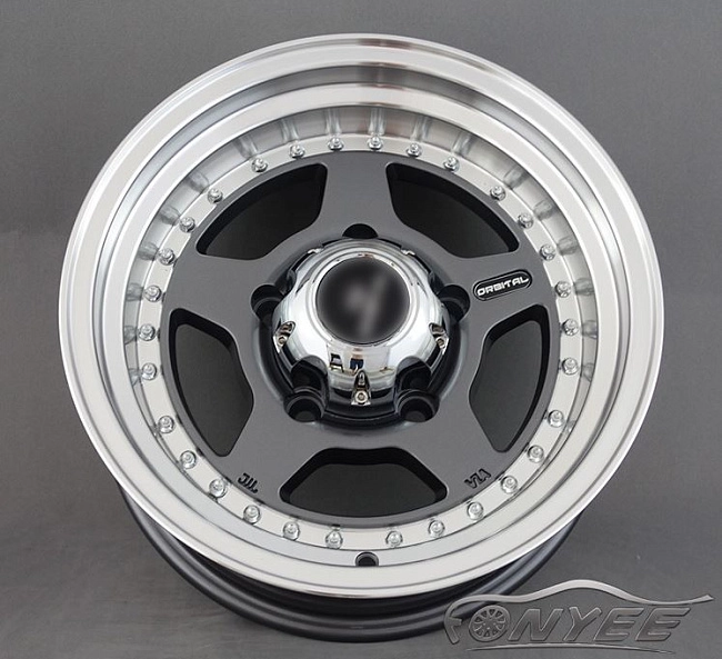 картинка Новые диски MVF-955 R15 5X139,7 ET-10 J7 серые + полированная полка магазин  StreetTuning 