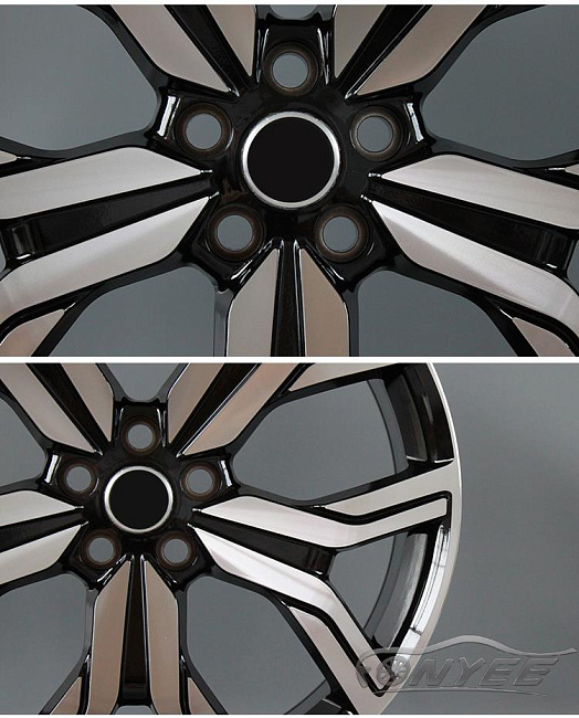 картинка Новые диски Overfinch #2 R20 5x120 ET45 J9,5 черные с серебром магазин  StreetTuning 