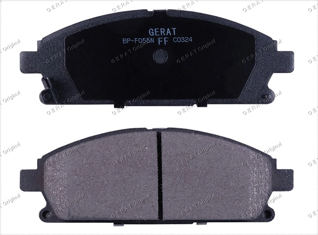 картинка Передние тормозные колодки Gerat BP-F055N (Acura MDX/
Honda Elysion, Q45, QX4/
Nissan Armada, Elgrand, Pathfinder, Presage, Quest, R Nessa, Serena, Terrano, X-Trail) магазин  StreetTuning 