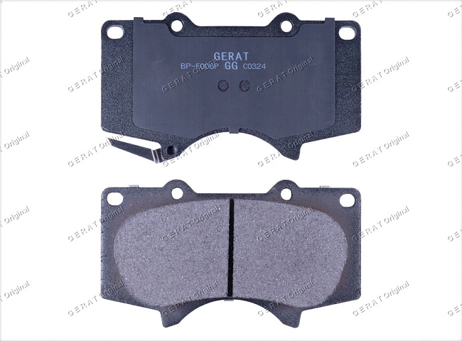 картинка Передние тормозные колодки Gerat BP-F006P (Lexus GX460, GX470/ 
Mitsubishi Pajero/ 
Toyota 4runner, FJ Cruiser, Fortuner, Hilux, Land Cruiser Prado, Sequoia, Surf, Tacoma, Tundra) магазин  StreetTuning 