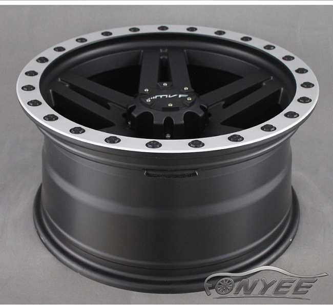 картинка Новые диски MVF-957 R17 5X127 ET-12 J8,5 черный мат + серебро болтики магазин  StreetTuning 