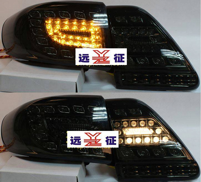 картинка Задние фонари для Toyota Corolla 2011-2013 г темные магазин  StreetTuning 