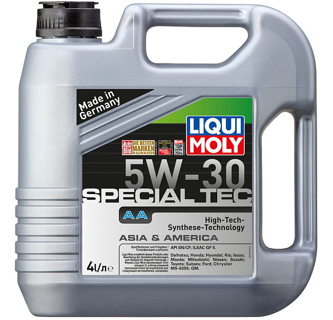 картинка Синтетическое моторное масло Liqui Moly 5W-30 Special Tec - 4 л магазин  StreetTuning 
