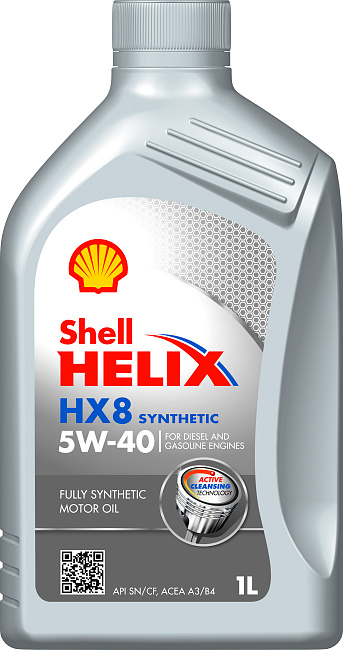 картинка Синтетическое моторное масло Shell Helix HX8 Synthetic 5W-40 - 1л магазин  StreetTuning 