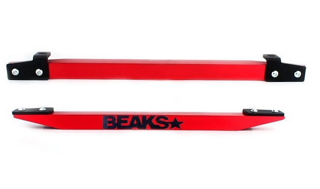 картинка Задний усилитель подрамника BEAKS style для Honda Civic EG 1992-1995 г, красный магазин  StreetTuning 