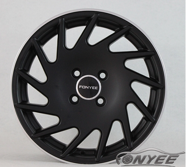 картинка Новые диски Vossen VLE1-L Replica R15 4X100 ET35 J7 черный мат + серебро магазин  StreetTuning 
