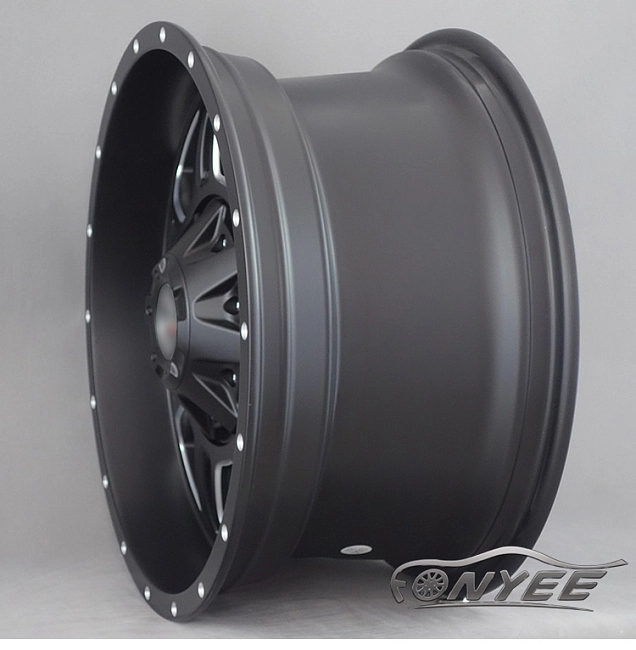 картинка Новые диски Racing 4x4 R17 5x127 ET-12 J9 черный мат магазин  StreetTuning 