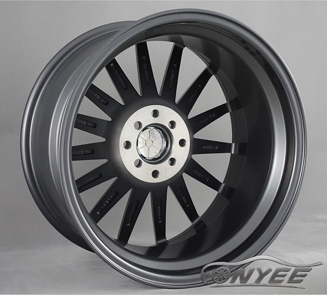 картинка Новые диски Vossen VFS2 Replica R17 4X114,3/4X100 ET35 J8,5 темно серый + серебро магазин  StreetTuning 
