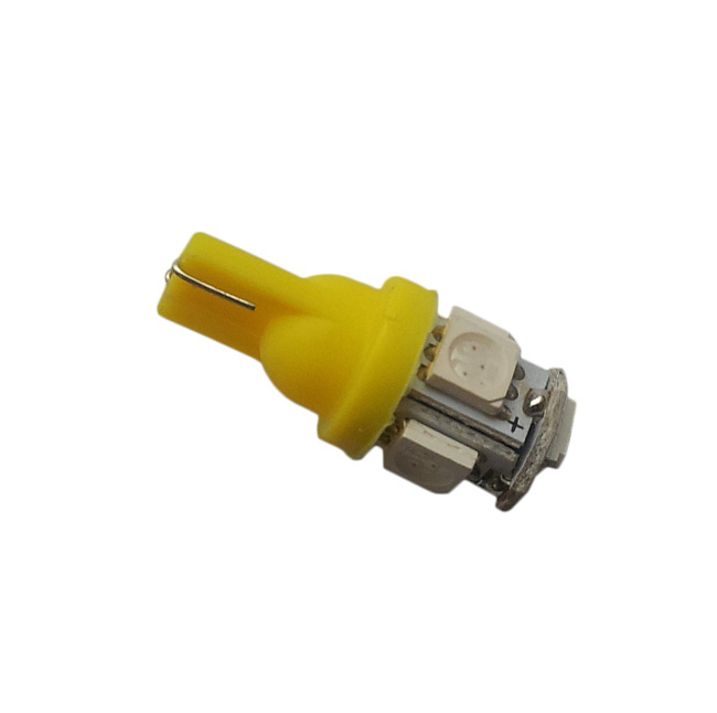 картинка Светодиодная лампа T10 - 5D, желтого цвета магазин  StreetTuning 