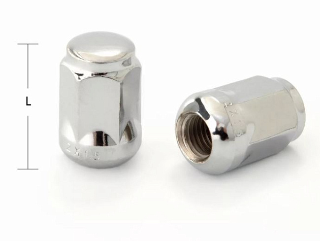 картинка Гайка Starleks 12x1.5, сфера, высота 35 мм, ключ 19 мм, закрытая, хром магазин  StreetTuning 