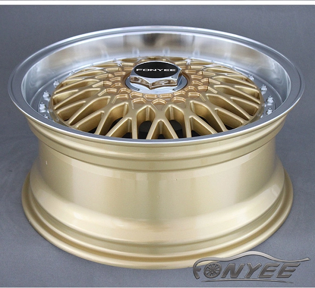 картинка Новые диски BBS RS R17 4X100/4X114,3 ET35 J7,5 золото + хром полка магазин  StreetTuning 