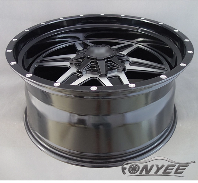 картинка Новые диски Mudder Xtreme XM317 R22 5х139.7/150 ET-12 J10 черный + серебро магазин  StreetTuning 
