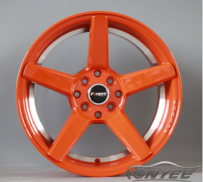 картинка Новые диски Vossen CV3 Replica R16 4X114,3/4X100 ET25 J8 оранжевый глянец магазин  StreetTuning 