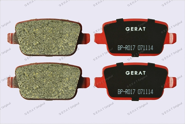 картинка Задние тормозные колодки Gerat BP-R017 (Ford Galaxy, Mondeo, S-MAX, 
Freelander/ 
Volvo V70) магазин  StreetTuning 