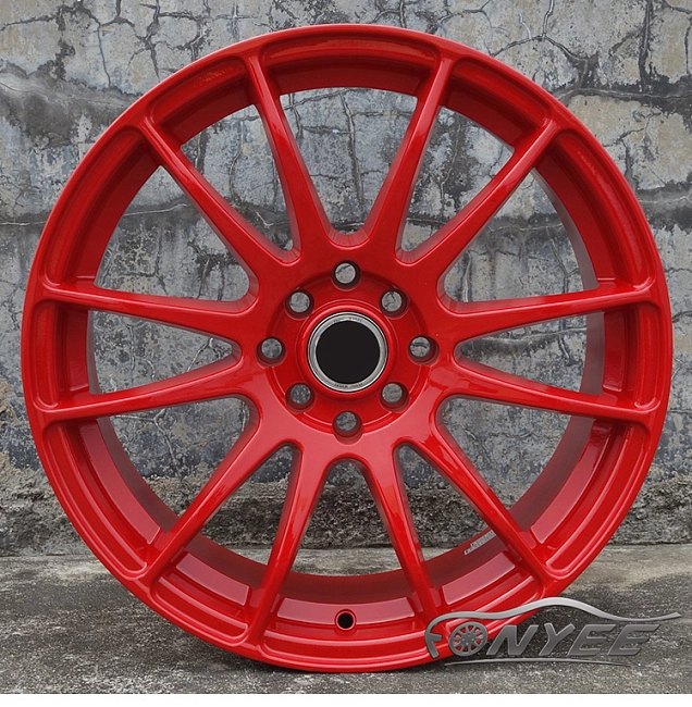 картинка Новые диски RAYS Gram Lights 57 Xtreme R17 4x114,3-4x100 ET38 J7,5 красные магазин  StreetTuning 