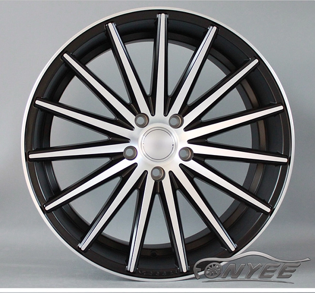 картинка Новые диски Vossen VFS2 Replica R19 5X114,3 ET35 J8,5 черный мат + серебро магазин  StreetTuning 