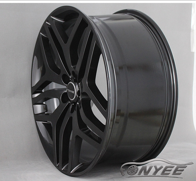 картинка Новые диски Range Rover Evoque Wheels R20 5x108 ET45 J8,5 черный глянец магазин  StreetTuning 