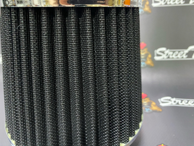 картинка Воздушный фильтр нулевого сопротивления со съемными фланцами 76/89/100 магазин  StreetTuning 